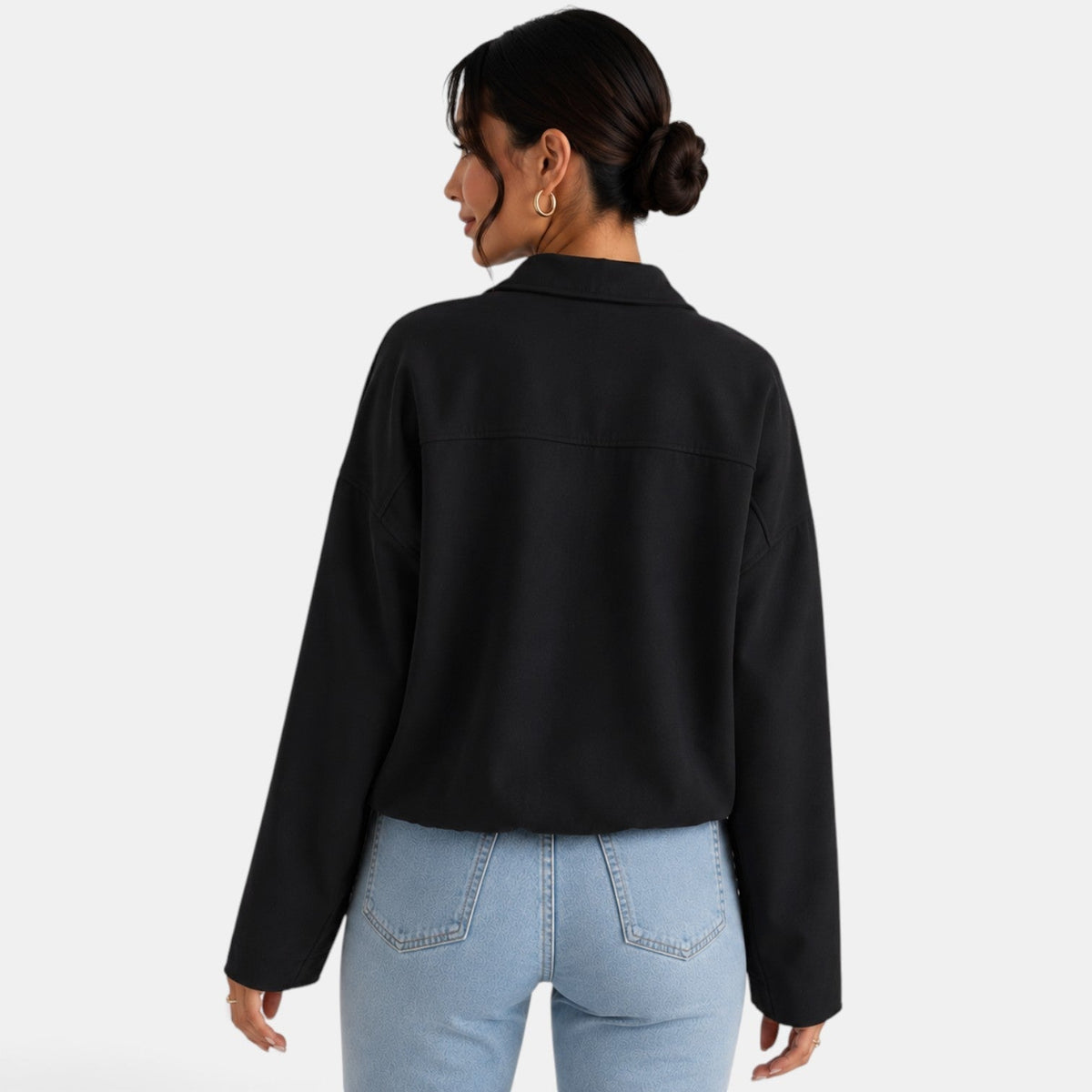 Lashonda | Collared Zip Jacket