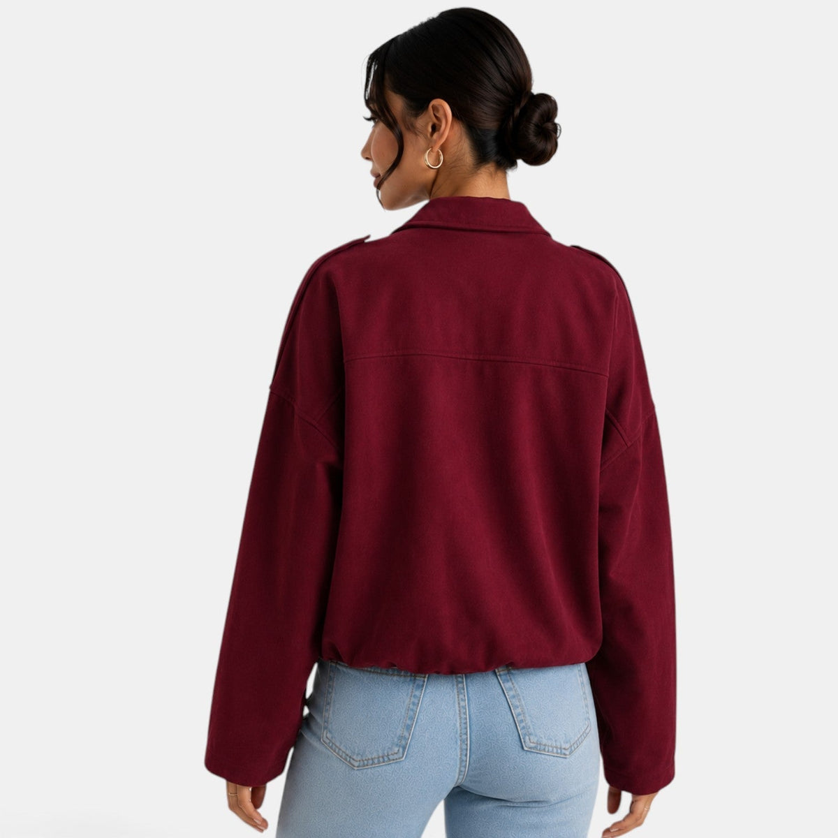 Lashonda | Collared Zip Jacket
