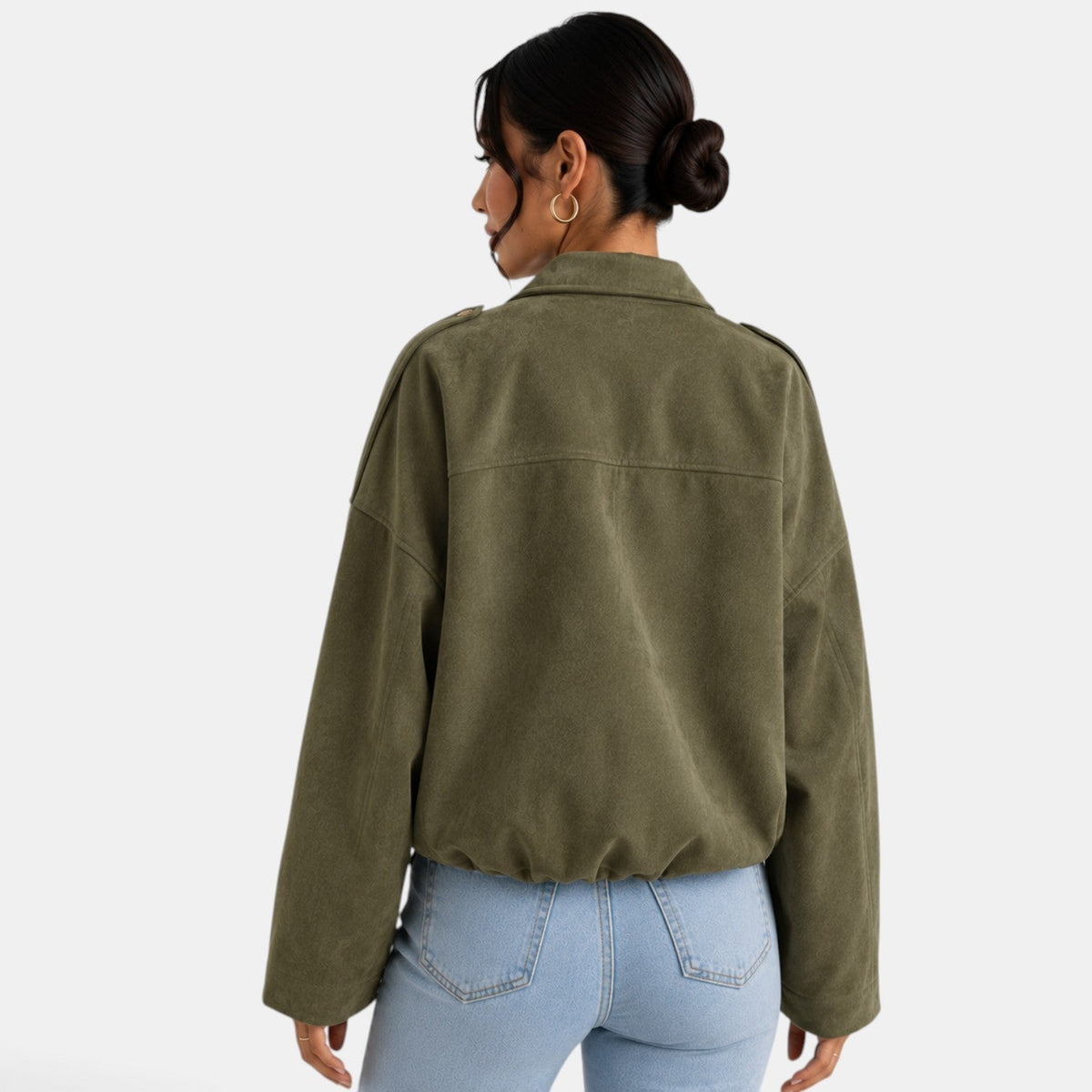 Lashonda | Collared Zip Jacket