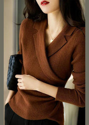 Calandra | Collared Wrap Jumper