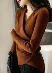 Calandra | Collared Wrap Jumper