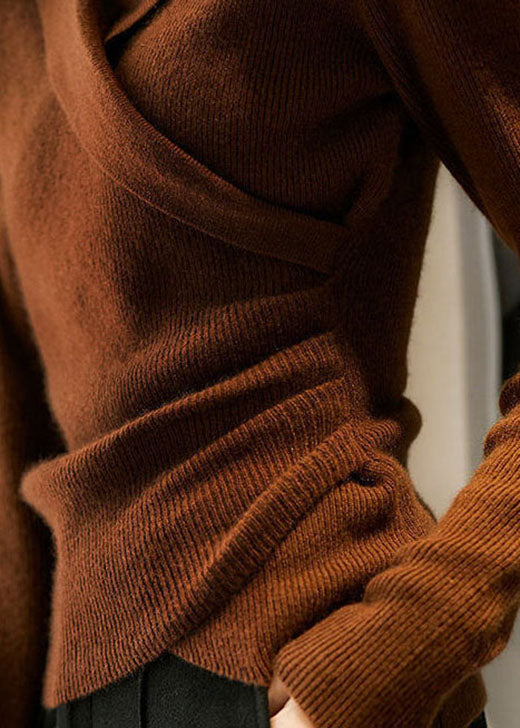 Calandra | Collared Wrap Jumper