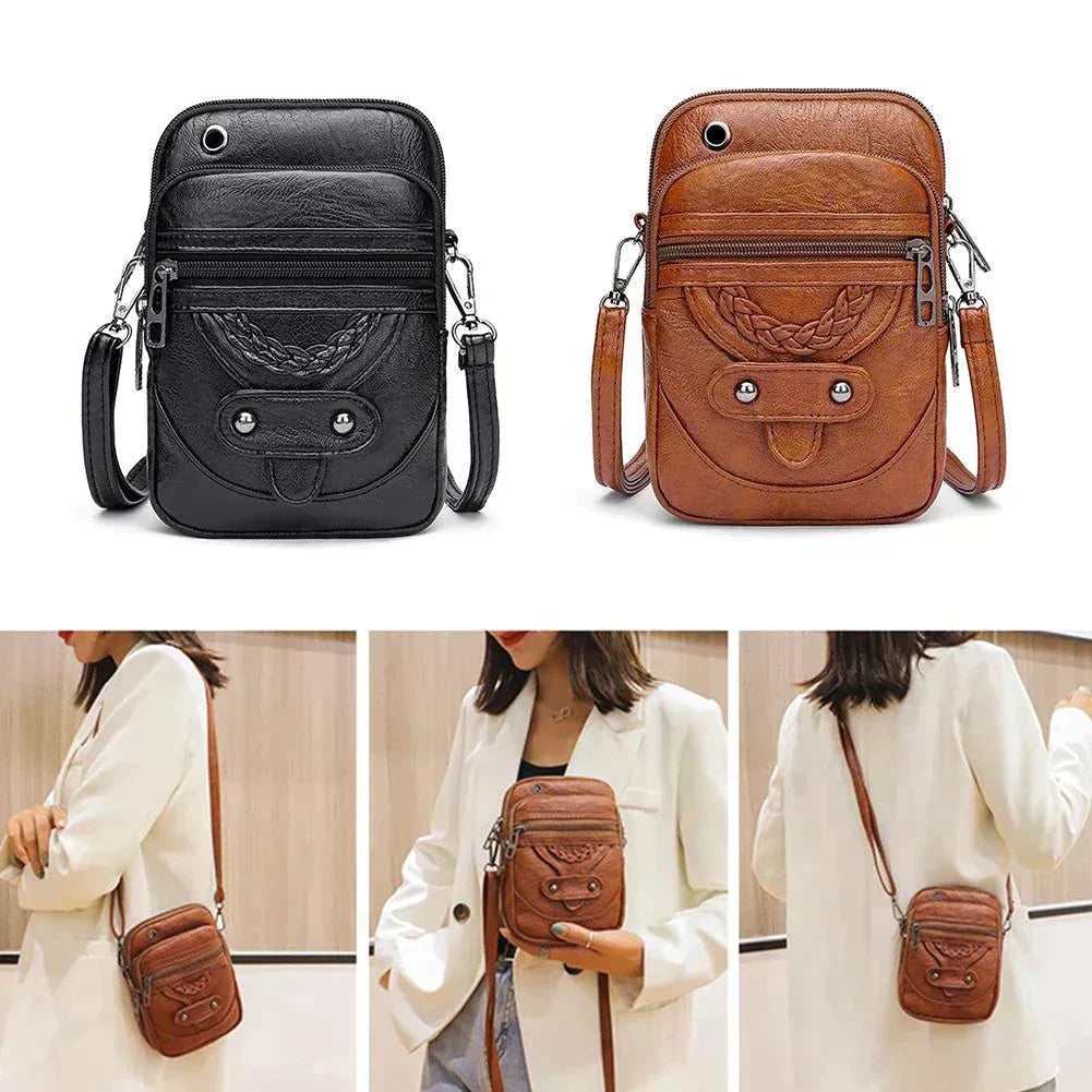 LAURA | LEATHER SHOULDER BAG