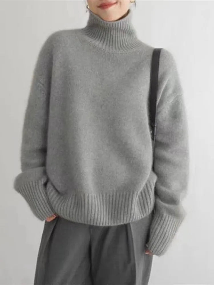 Amaya | Luxury Cashmere Turtleneck Jumper