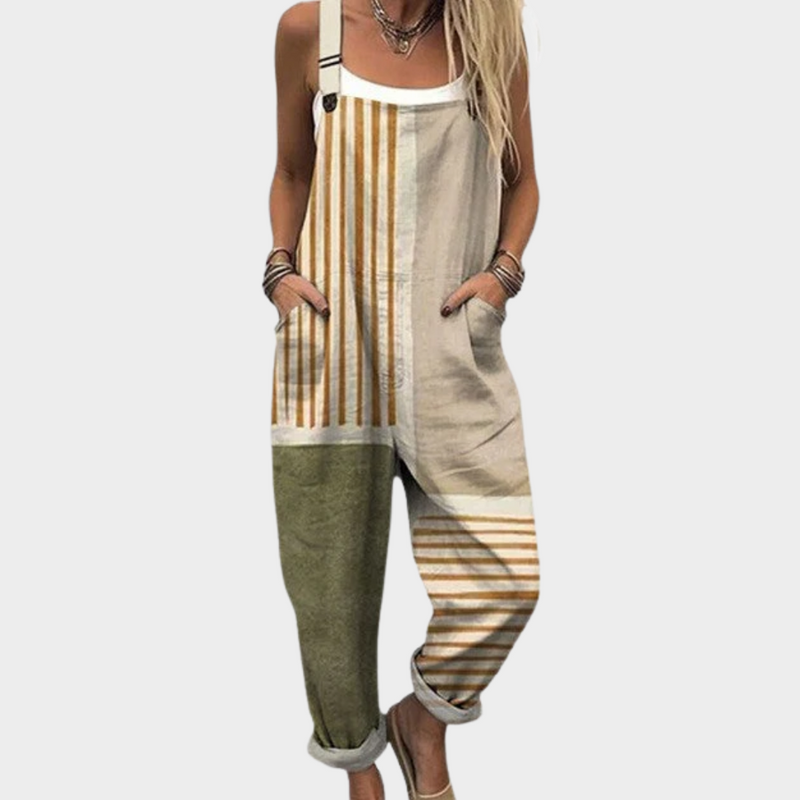 Yomna | Printed Dungarees