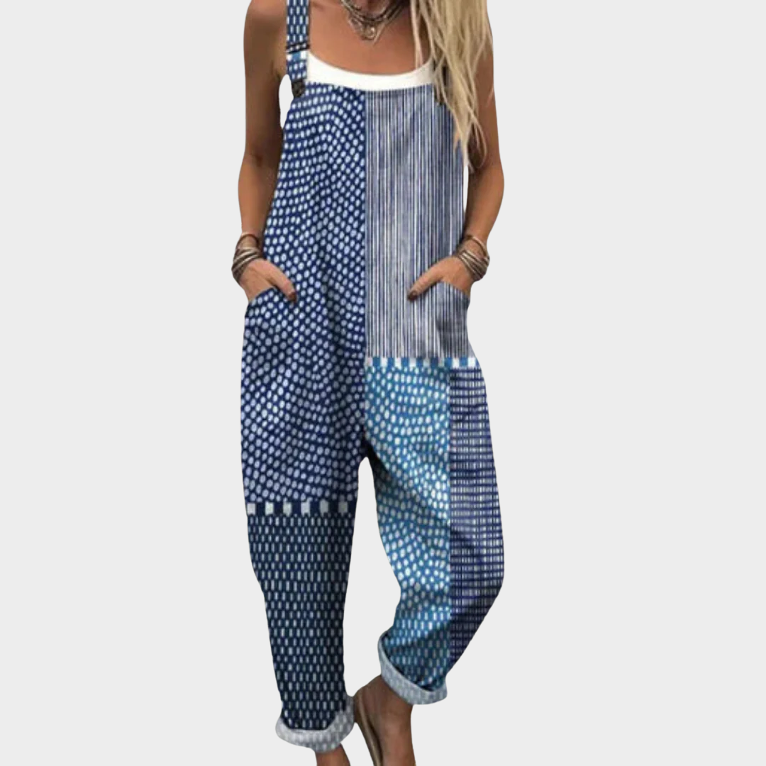 Jenna | Printed Dungarees