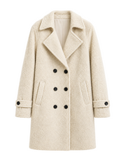 Fabienne | Double-Breasted Textured Coat