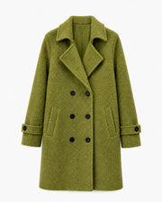 Fabienne double-breasted textured coat