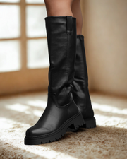 Lucrezia high chunky-sole boots in black