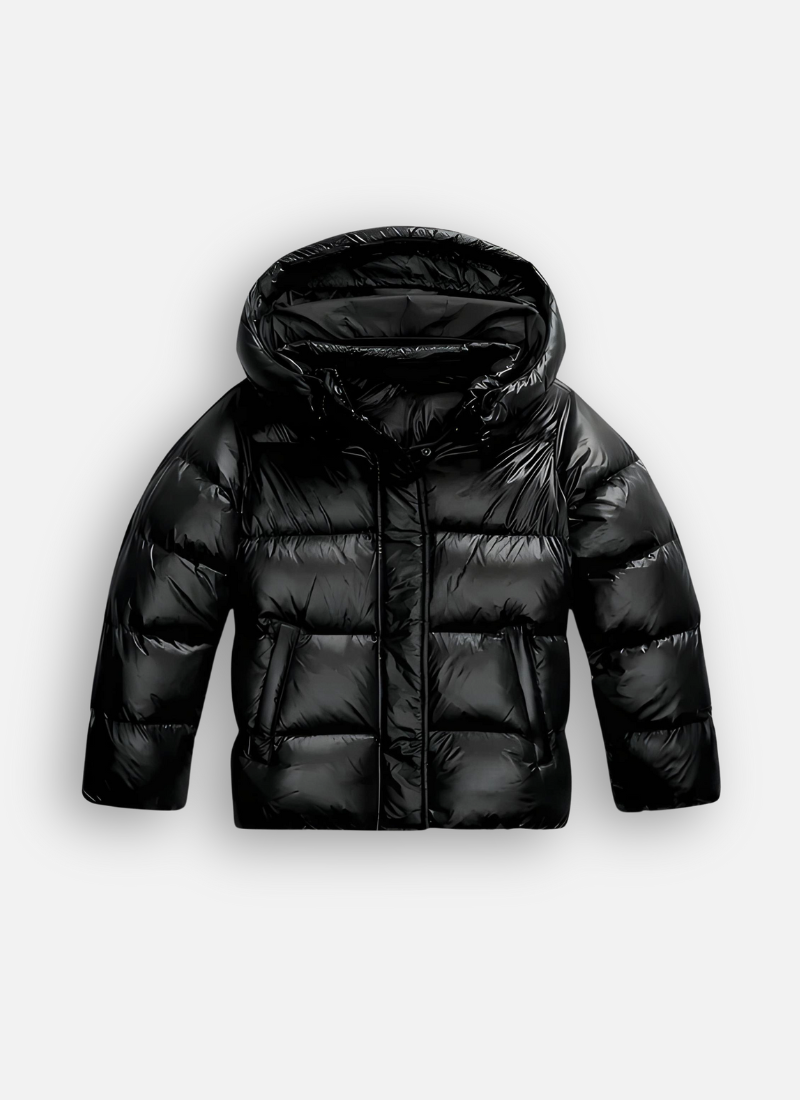 Blodwen | Lightweight Quilted Slim-Fit Jacket in Black