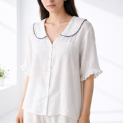 Neysa | Ruffle-Sleeve Button Shirt