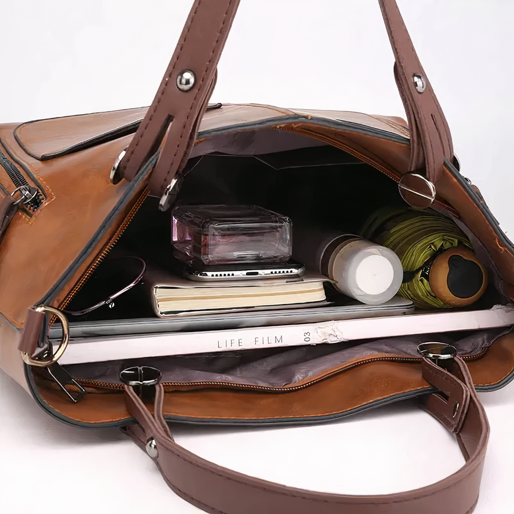 ANGELA | LEATHER SHOULDER BAG
