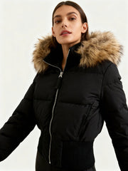 Suellen | Trimmed-Hood Puffer Jacket