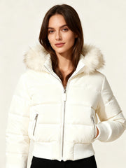 Suellen | Trimmed-Hood Puffer Jacket
