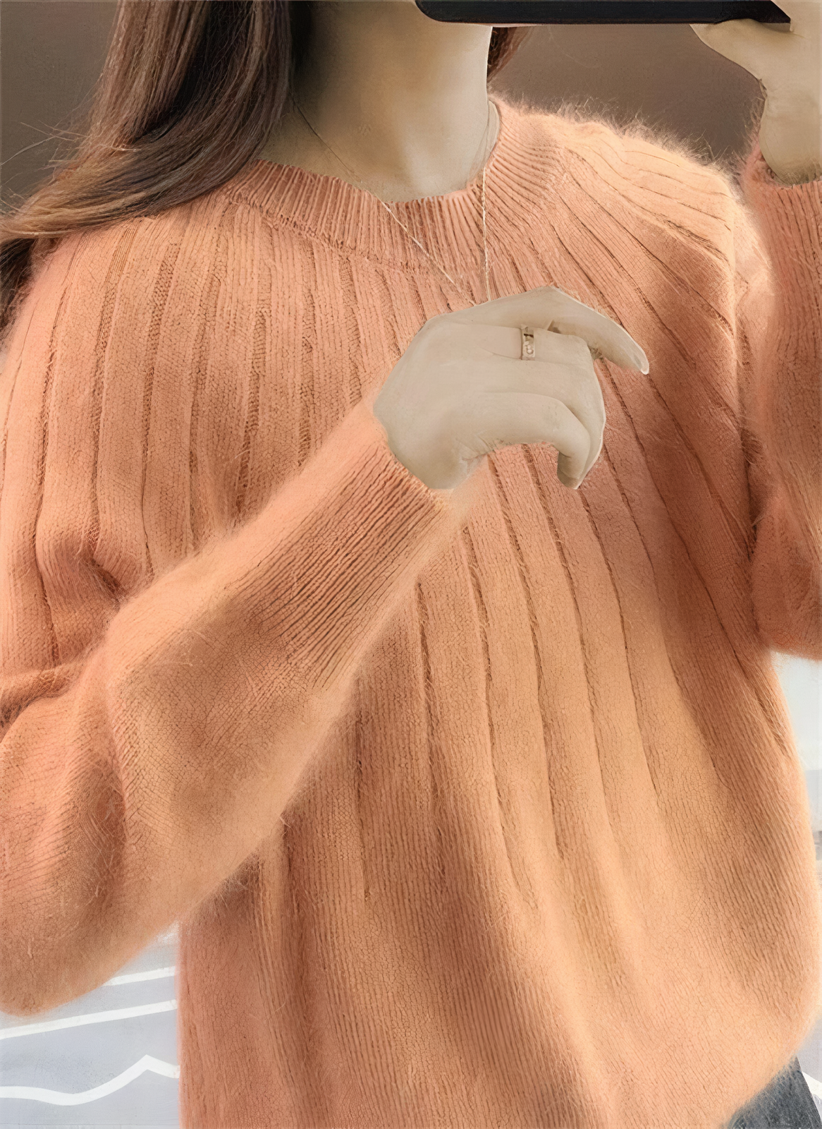 Keonna | Textured Crew-Neck Jumper