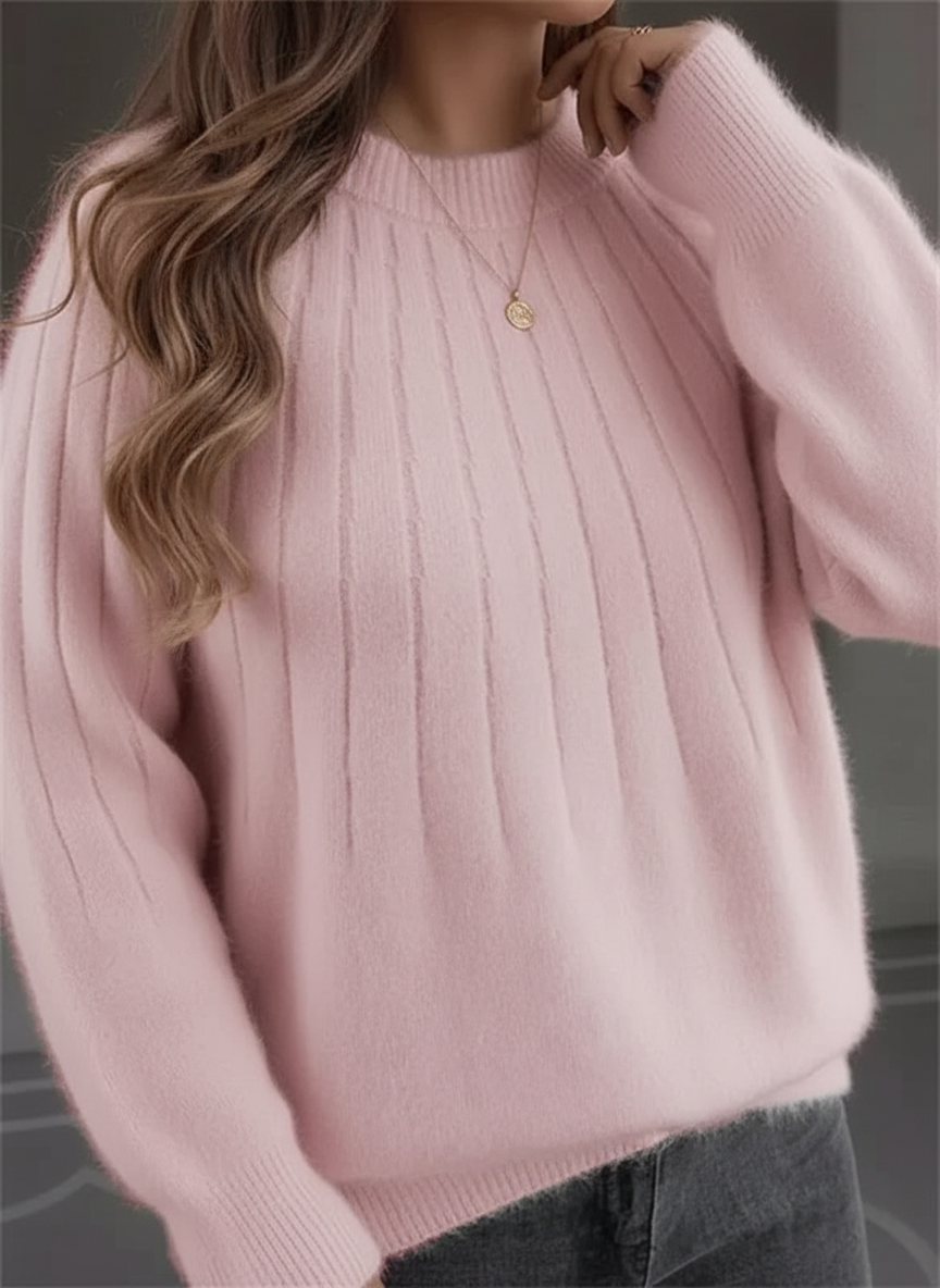 Keonna | Textured Crew-Neck Jumper