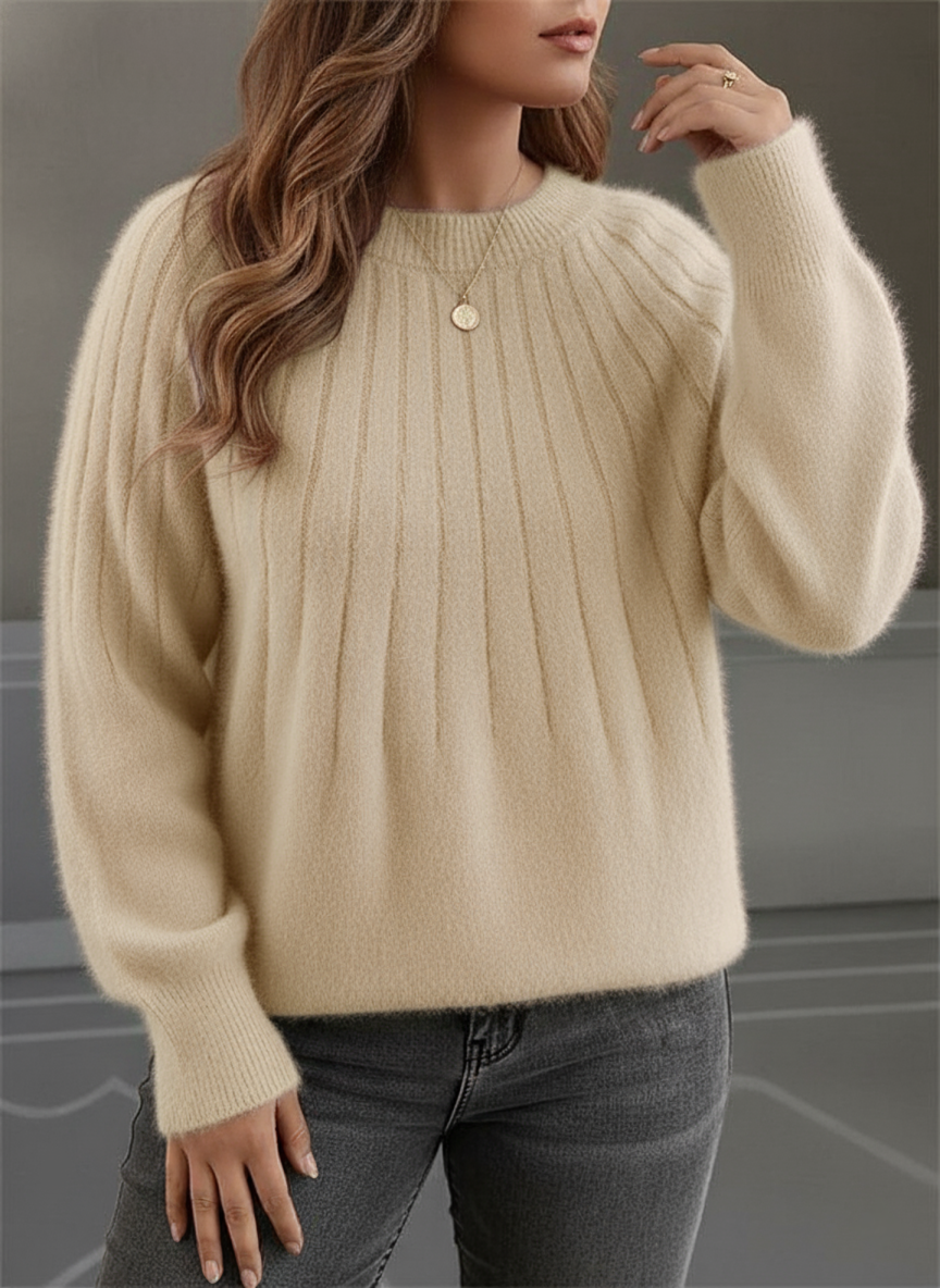 Keonna | Textured Crew-Neck Jumper