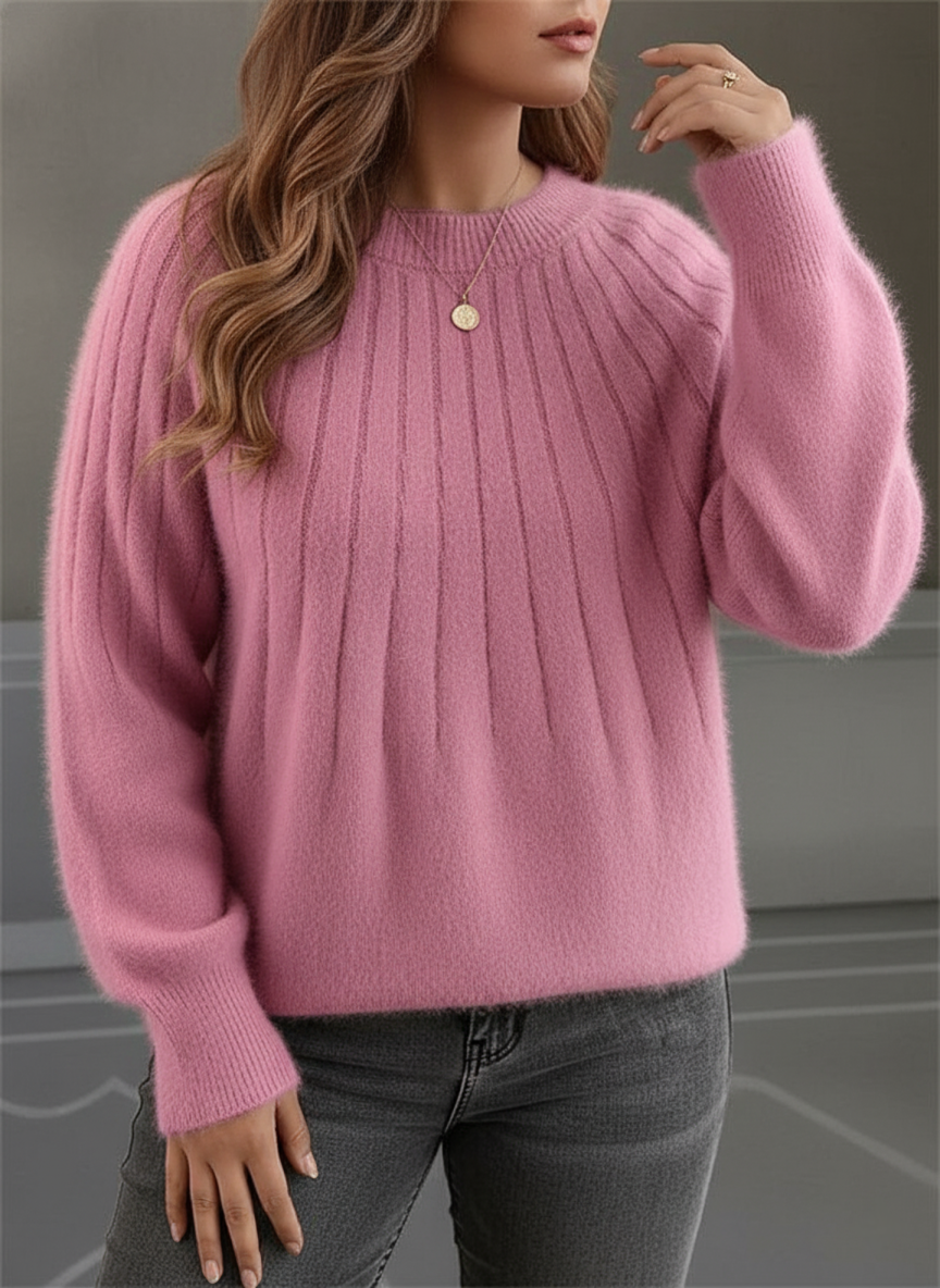 Keonna | Textured Crew-Neck Jumper