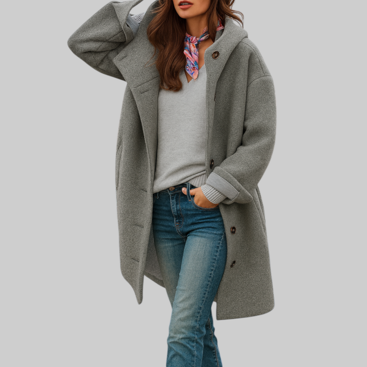 Freja | Comfortable Mid-Length Coat