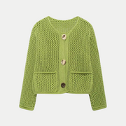 Minna | Round-Neck Button Cardigan