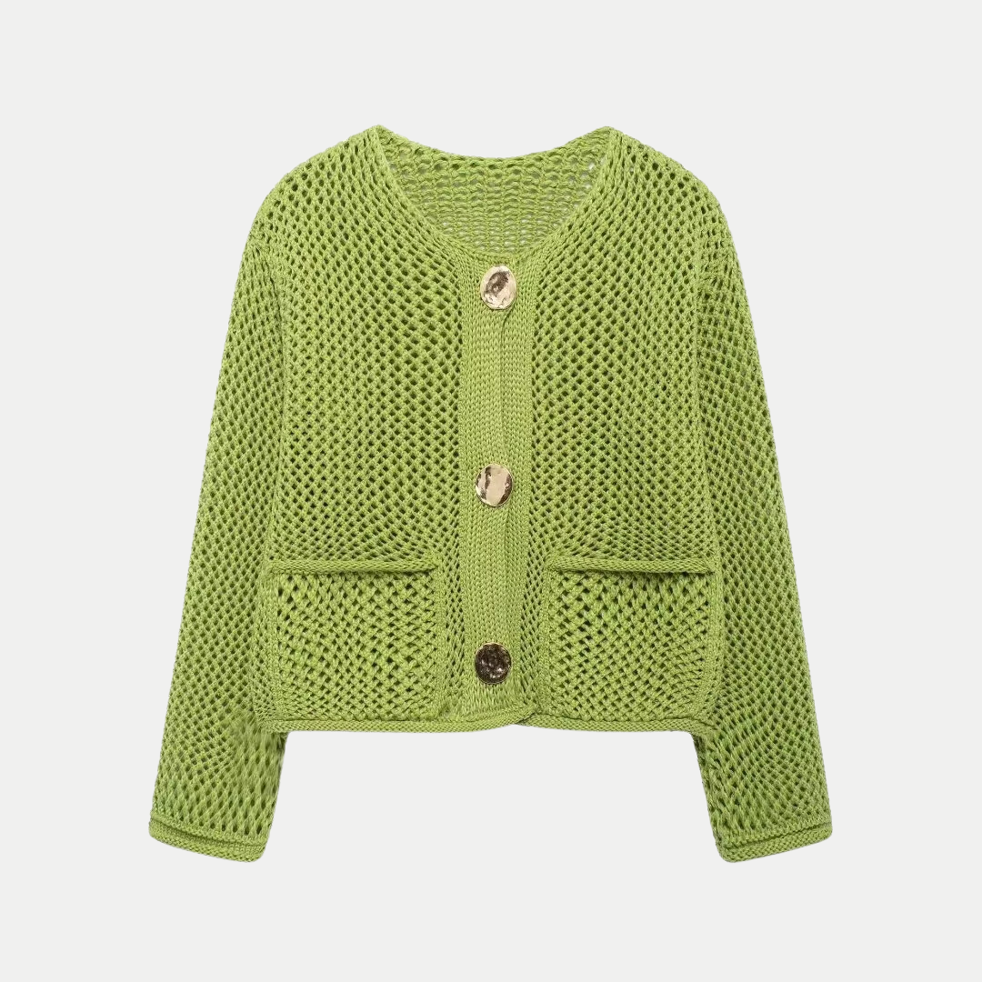 Minna | Round-Neck Button Cardigan