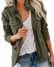 Leigha | Collared Pocket Jacket
