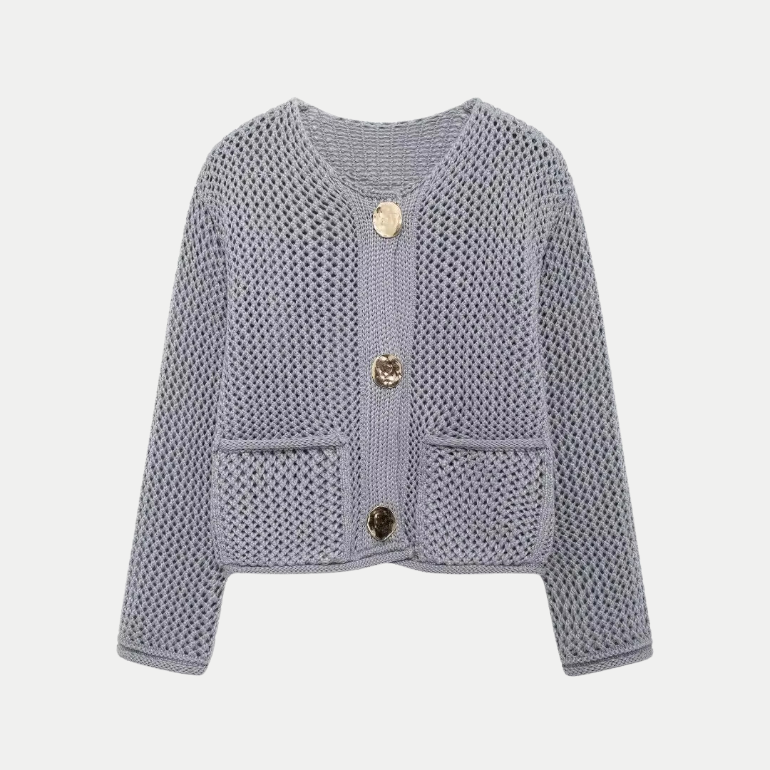 Minna | Round-Neck Button Cardigan