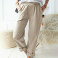 NERIA | HIGH-WAISTED ELASTIC-WAIST TROUSERS