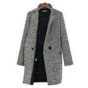 Myesha | Herringbone Lapel Coat