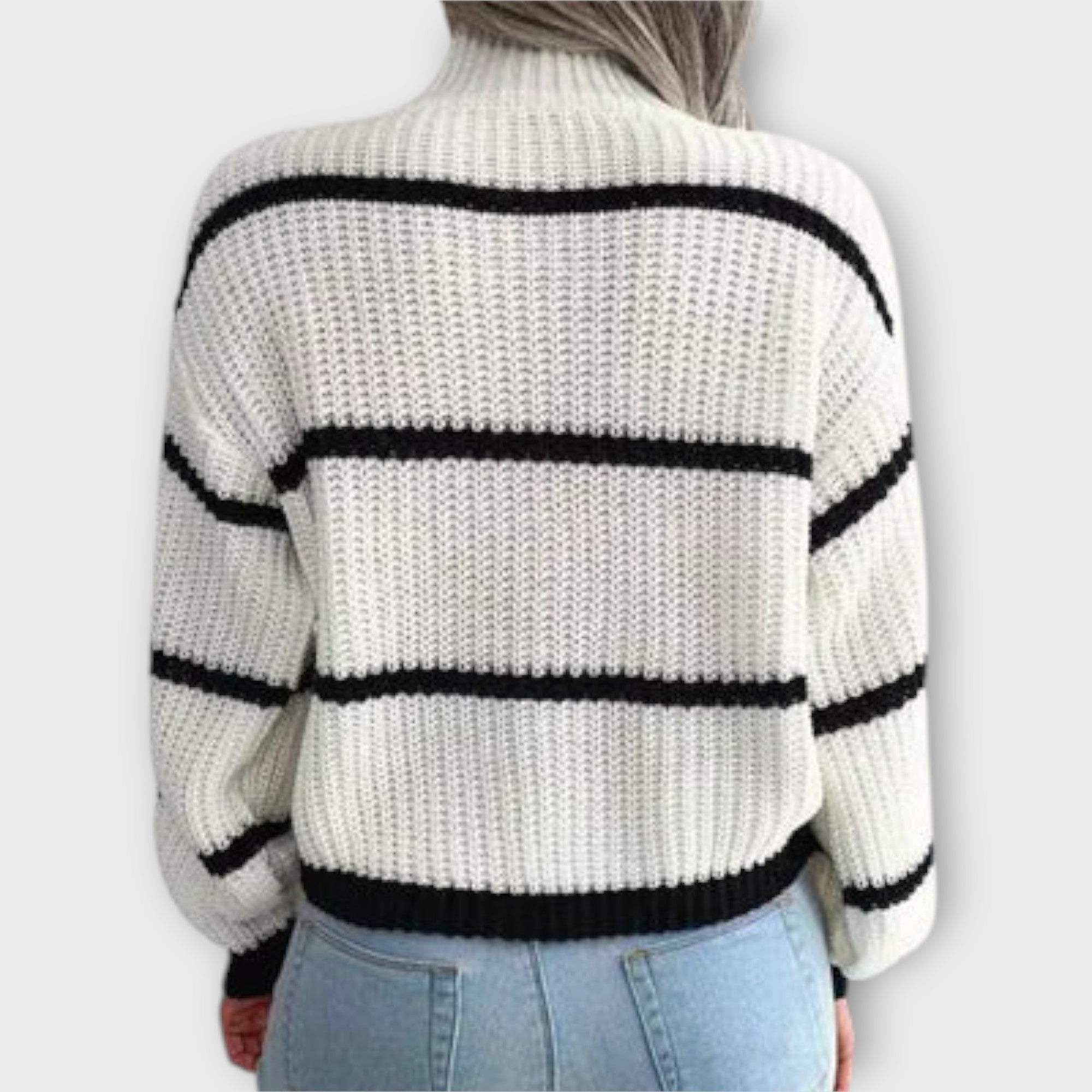 CHAVALA | STRIPED ROLL-NECK JUMPER