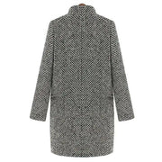 Myesha | Herringbone Lapel Coat