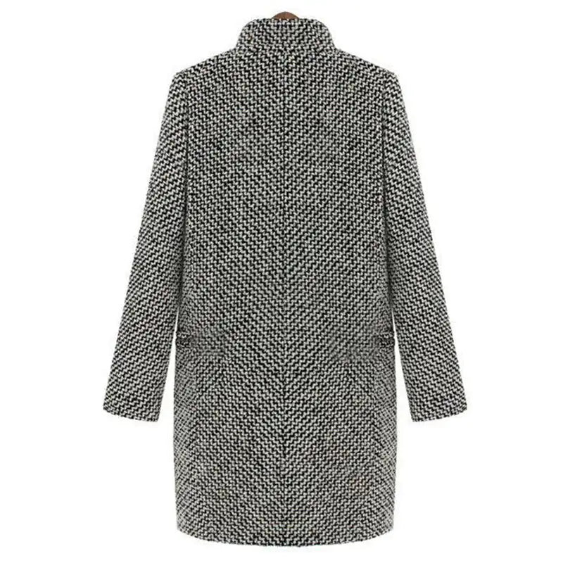 Myesha | Herringbone Lapel Coat