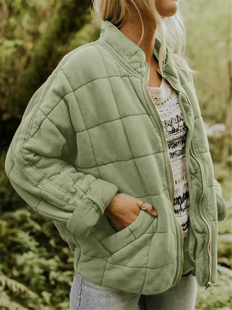 Sharee | Quilted Round-Neck Jacket