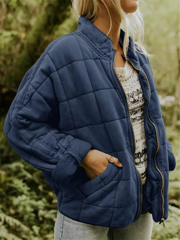 Sharee | Quilted Round-Neck Jacket