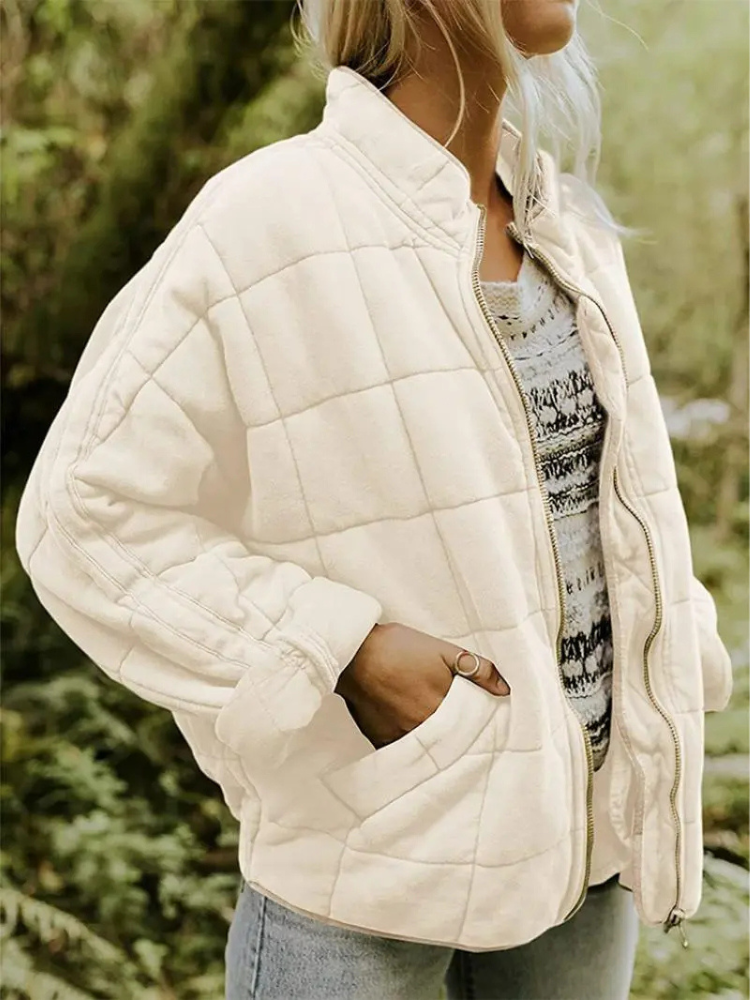 Sharee | Quilted Round-Neck Jacket