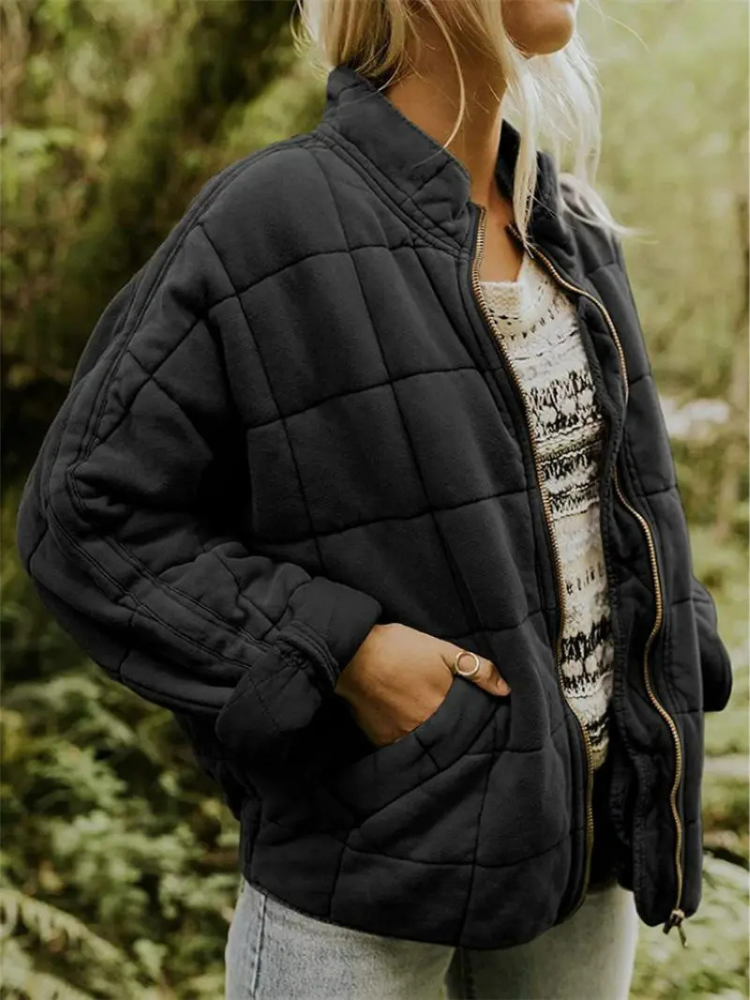 Sharee | Quilted Round-Neck Jacket