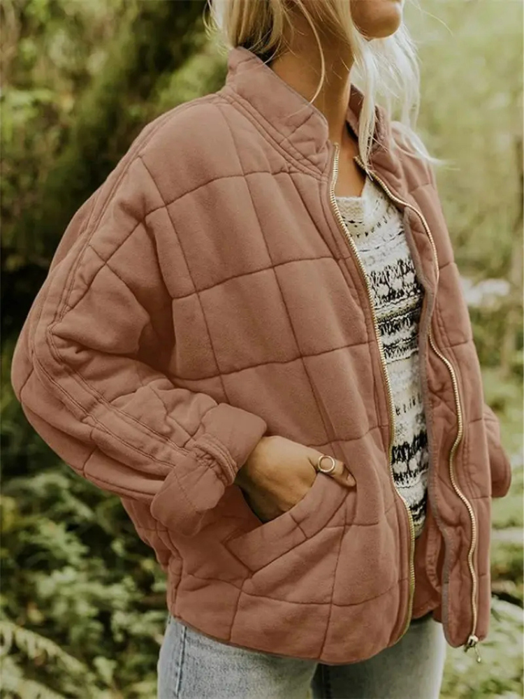 Sharee | Quilted Round-Neck Jacket