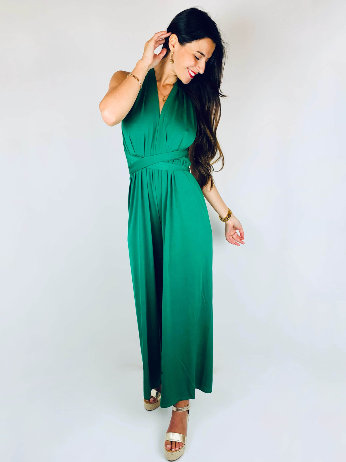Kadijah | Cross-Back Wrap Jumpsuit