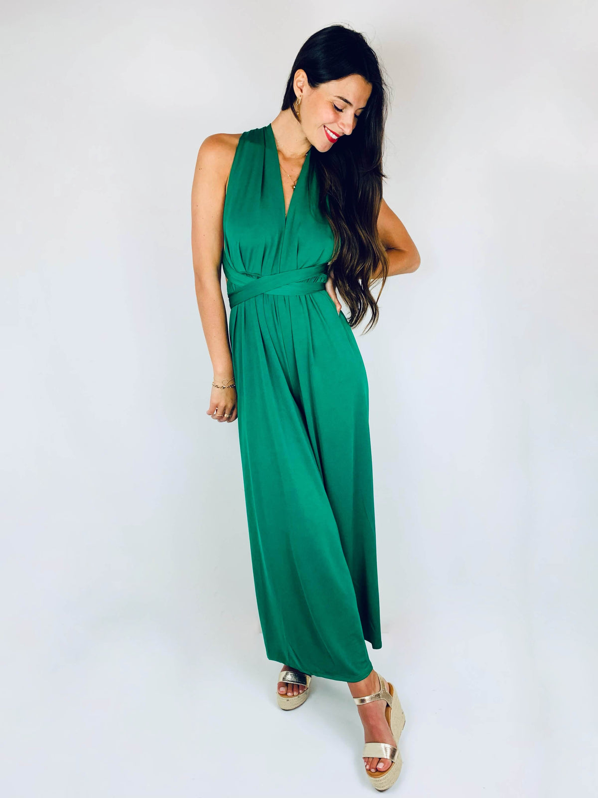 Kadijah | Cross-Back Wrap Jumpsuit