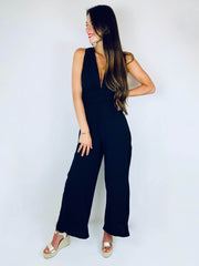 Kadijah | Cross-Back Wrap Jumpsuit