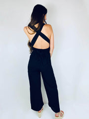 Kadijah | Cross-Back Wrap Jumpsuit