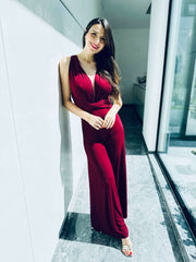 Kadijah | Cross-Back Wrap Jumpsuit
