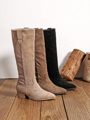 Serenwen western-style high boots in brown