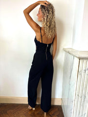 Ardelle | Lace-Bodice Wide-Leg Jumpsuit