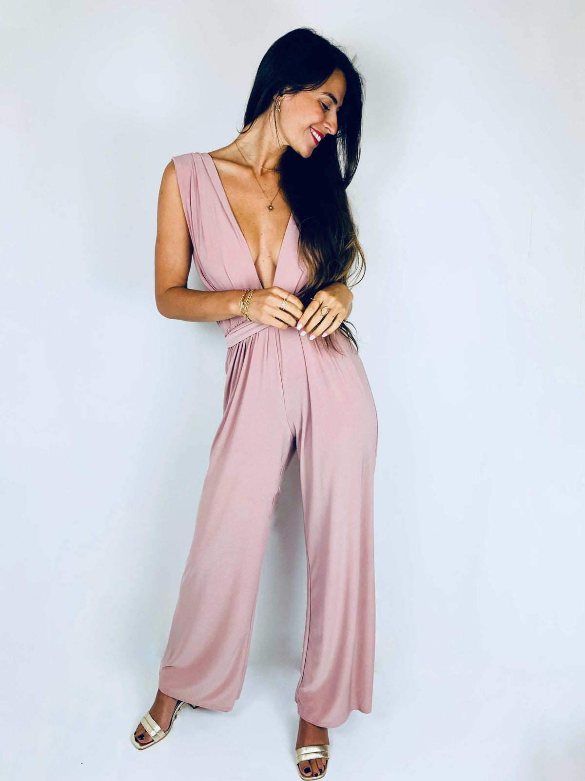 Kadijah | Cross-Back Wrap Jumpsuit