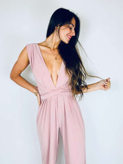 Kadijah | Cross-Back Wrap Jumpsuit