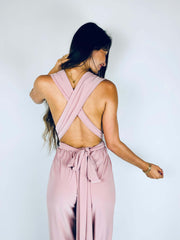 Kadijah | Cross-Back Wrap Jumpsuit