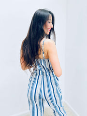 Betzaida | Striped Tie-Waist Jumpsuit