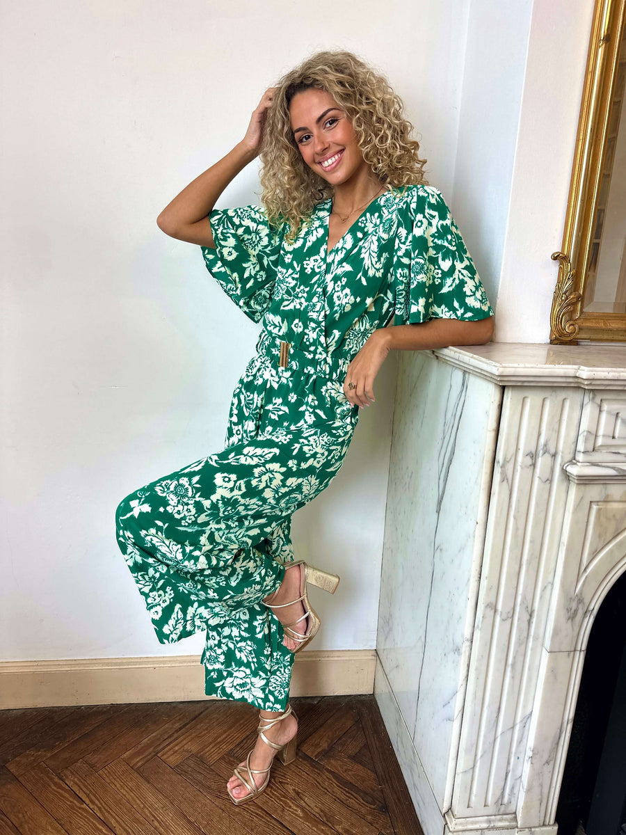 Shardae | Floral Wrap Jumpsuit