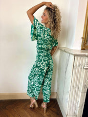 Shardae | Floral Wrap Jumpsuit